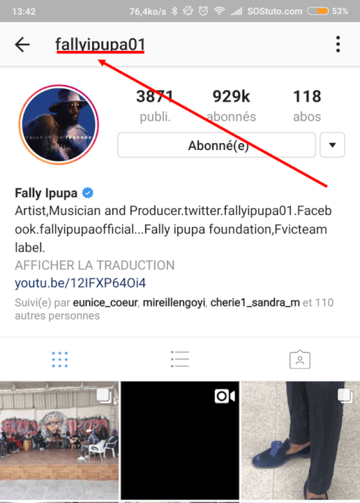 Instagram-Fally-Ipupa Comment Télécharger la Photo de Profil Instagram pour la Voir en Taille Réelle