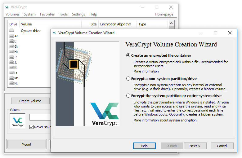 VeraCrypt-sous-Windows Top 5 Logiciel de Cryptage de Données Gratuit pour Windows 11