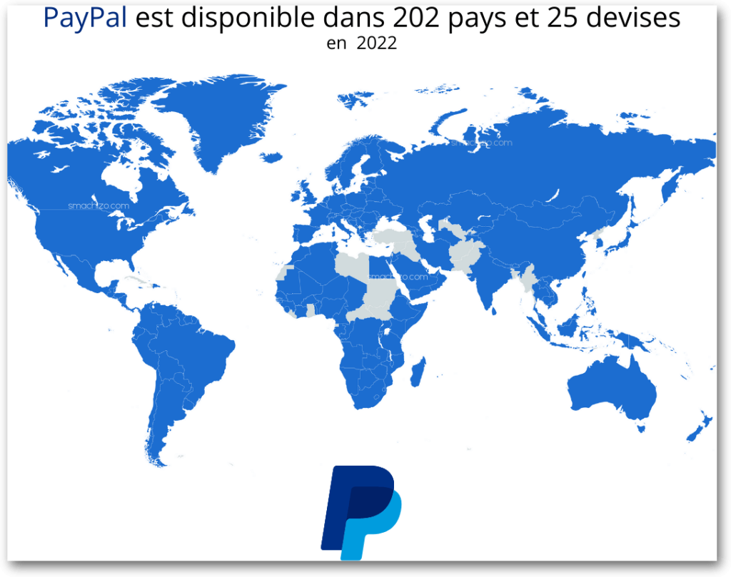 Quels-sont-les-pays-qui-utilisent-paypal-1024x809 Liste de Tous les Pays Eligibles PayPal dans le Monde