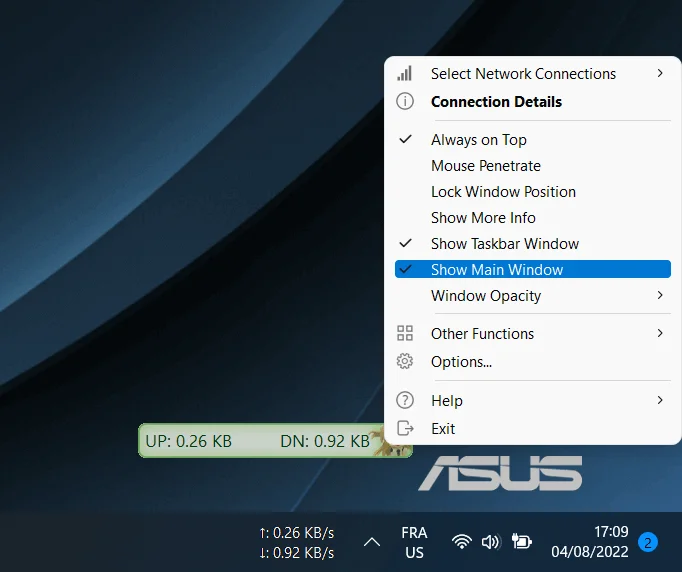 Comment Afficher Le Débit Internet Dans La Barre des Tâches – NetSpeedMonitor pour Windows 11 TrafficMonitor-dans-la-barre-Windows-11 TrafficMonitor-dans-la-barre-Windows-11 Comment Afficher Le Débit Internet Dans La Barre des Tâches – NetSpeedMonitor pour Windows 11
