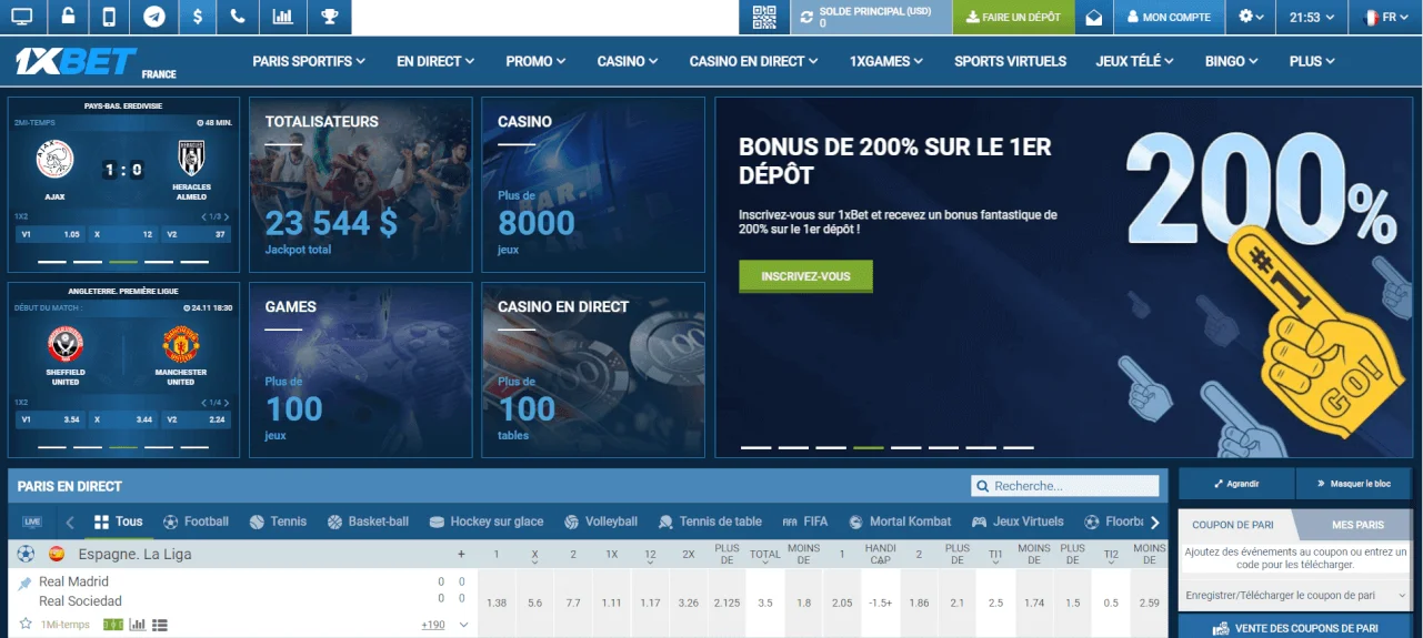 1XBet-Congo Les Meilleurs Sites de Paris Sportif en RDCongo