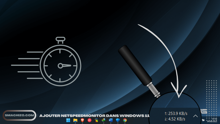 Comment Afficher Le Débit Internet Dans La Barre des Tâches – NetSpeedMonitor pour Windows 11