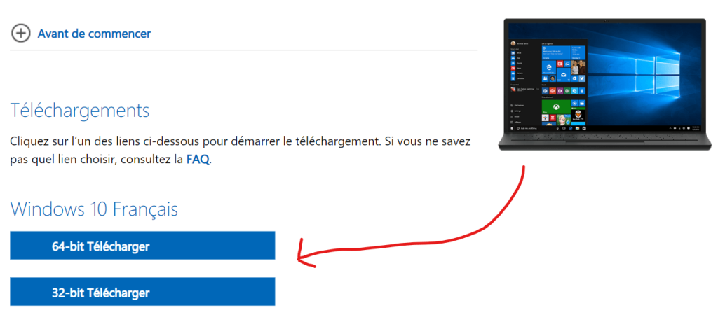 Demarrer-telechargement-Windows-10-1024x460 Télécharger Windows 10 ISO Français (32 bits & 64 bits)