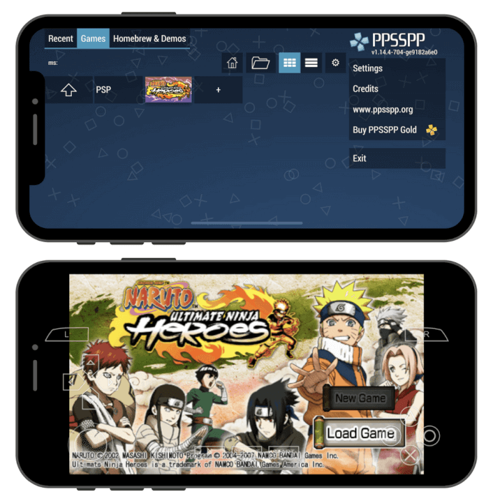 Naruto-Ultimate-Ninja-PPSSPP Comment Installer PPSSPP sur iPhone sans Jailbreak iOS 17
